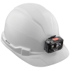 60107RL Hard Hat, Non-Vented, Cap Style with Rechargeable Headlamp, White Image 3