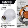 60107RL Hard Hat, Non-Vented, Cap Style with Rechargeable Headlamp, White Image 1
