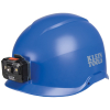 60148 Safety Helmet, Non-Vented-Class E, with Rechargeable Headlamp, Blue Image 4