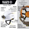 60150 Safety Helmet, Vented-Class C, with Rechargeable Headlamp, White Image 1