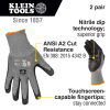 60185 Work Gloves, Cut Level 2, Touchscreen, Large, 2-Pair Image 1