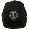 60388 Heavy Knit Hat, Black, Vintage Patch Logo Image 6