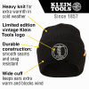 60388 Heavy Knit Hat, Black, Vintage Patch Logo Image 1