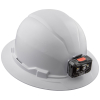 60406RL Hard Hat, Non-Vented, Full Brim with Rechargeable Headlamp, White Image 5