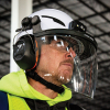 60472 Face Shield, Safety Helmet and Cap-Style Hard Hat, Clear Image 6