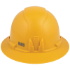 60489 Hard Hat, Non-Vented, Full Brim Style, Yellow Image 6