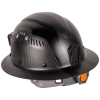 60512 Klein Carbon Fiber Full Brim Hard Hat with Headlamp, Titan Image 3