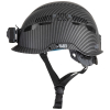 60517 Safety Helmet, Premium KARBN™ Pattern, Vented, Class C, Headlamp Image 5