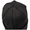 60569 Heavy Knit Hat, Black, Leather Logo Image 5