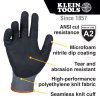 60585 Knit Dipped Gloves, Cut Level A2, Touchscreen, Large, 2-Pair Image 1