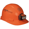 60901 Hard Hat, Vented, Cap Style with Headlamp, Orange Image 2