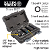 66050E 2-in-1 Metric Impact Socket Set, 12-Point, 5-Piece Image 1