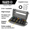66060 2-in-1 Impact Socket Set, 6-Point, 6-Piece Image 1