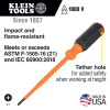 6816INS Insulated Screwdriver, 3/16-Inch Cabinet Tip, 6-Inch Round Shank Image 1