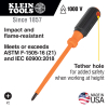 6834INS Insulated Screwdriver, #2 Phillips Tip, 4-Inch Round Shank Image 1
