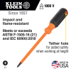 6846INS Insulated Screwdriver, #2 Square Tip, 6-Inch Round Shank Image 1