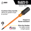 6984INS Slim-Tip 1000V Insulated Screwdriver, #1 Square, 4-Inch Round Shank Image 1