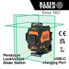 93PLL Rechargeable Self Leveling Green Planar Laser Level with Hard Carrying Case Image 1