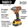 BAT20CW1 Battery-Operated Compact Impact Wrench, 1/2-Inch Detent Pin, Full Kit Image 1
