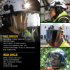 60472 Face Shield, Safety Helmet and Cap-Style Hard Hat, Clear Image 2
