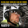 60473 Face Shield, Safety Helmet and Cap-Style Hard Hat, Gray Tint Image 3