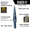 KTSB01 13-Step Drill Bit, 3/8-Inch Hex, Double Straight Flute, 1/8-Inch to 1/2-Inch Image 1