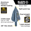KTSB15 3-Step Drill Bit, 3/8-Inch Hex, Double Straight Flute, 7/8-Inch to 1-3/8-Inch Image 1