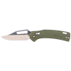 OGK002GNT KTO Resurgence Knife, Clip Point Blade, Moss Green Handle Image