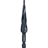 QRST01 Step Drill Bit, Quick Release, Double Spiral Flute, 1/8 to 1/2-Inch Image