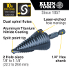QRST11 Step Drill Bit, Quick Release, Double Spiral Flute, 7/8 to 1-1/8-Inch Image 1