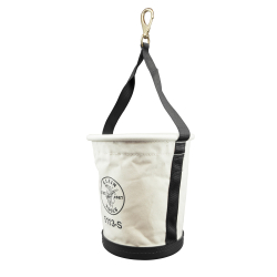"Tapered-Wall Bucket with Swivel Snap Hook, Canvas"