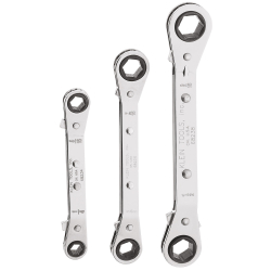 "Reversible Ratcheting Box Wrench Set, 3-Piece"
