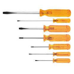 "Screwdriver Set, Slotted and Phillips Bull, 7-Piece"