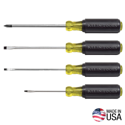"Screwdriver Set, Mini Slotted and Phillips, 4-Piece"