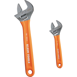 "Extra-Capacity Adjustable Wrenches, 2-Piece"