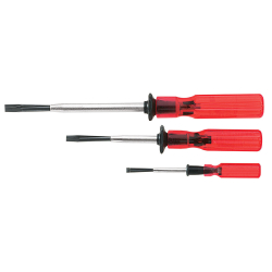 "Screwdriver Set, Slotted Screw Holding, 3-Piece"