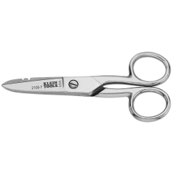 21007 Electrician's Scissors, Nickel Plated Image 