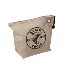 5539NAT Zipper Bag, Canvas Tool Pouch, 10-Inch, Natural Image 