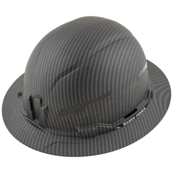 60345 Hard Hat, Premium KARBN™ Pattern, Non-Vented Full Brim, Class E Image 