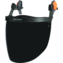 60473 Face Shield, Safety Helmet and Cap-Style Hard Hat, Gray Tint Image 