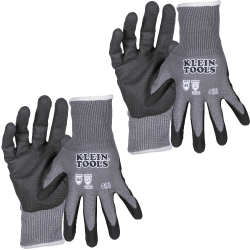 60587 Knit Dipped Gloves, Cut Level A4, Touchscreen, Small, 2-Pair Image 
