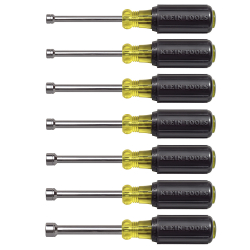 65160 Nut Driver Set, Metric Nut Drivers, 3-Inch Shafts, 7-Piece Image 