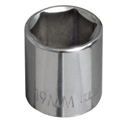 65917 17 mm Metric 6-Point Socket, 3/8-Inch Drive Image 
