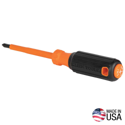 6834INS Insulated Screwdriver, #2 Phillips, 4-Inch Round Shank Image 