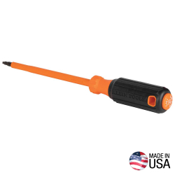 6846INS Insulated Screwdriver, #2 Square Tip, 6-Inch Round Shank Image 