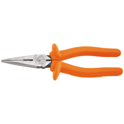 D2038NINS Insulated Long Nose Pliers, Side-Cutting/Stripping Image 