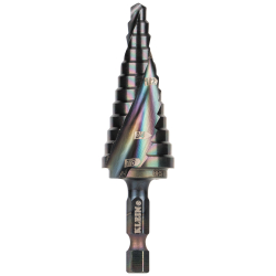 QRST14 Step Drill Bit, Quick Release, Double Spiral Flute, 3/16 to 7/8-Inch Image 
