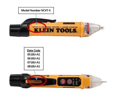 NCVT-5 Recall Date Codes