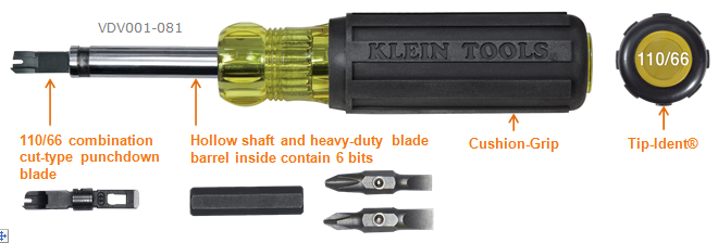 Klein Tools Punchdown / Screwdriver Multi-Tool