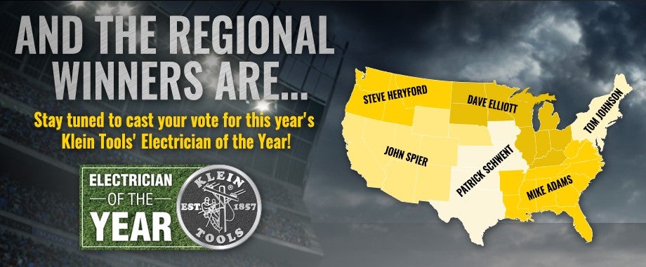 Klein Tools 2018 Electrician of the Year - Regional Winners Announced!